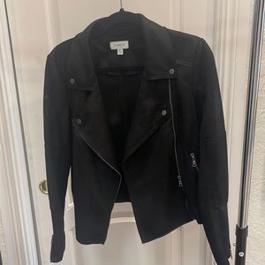 Evereve black suede moto jacket